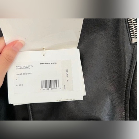 Alexander Wang Leather Jacket NWT - Picture 6 of 9